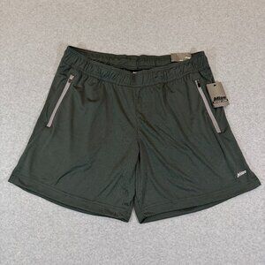 Mitre Men’s Shorts XL Sage Green 7” Inseam Moisture Wicking Zip Pockets NWT